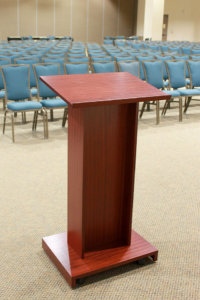 Skinny Mahogany Lectern