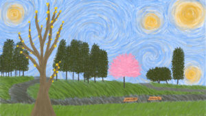 A Starry Sky in Aldrich Park.